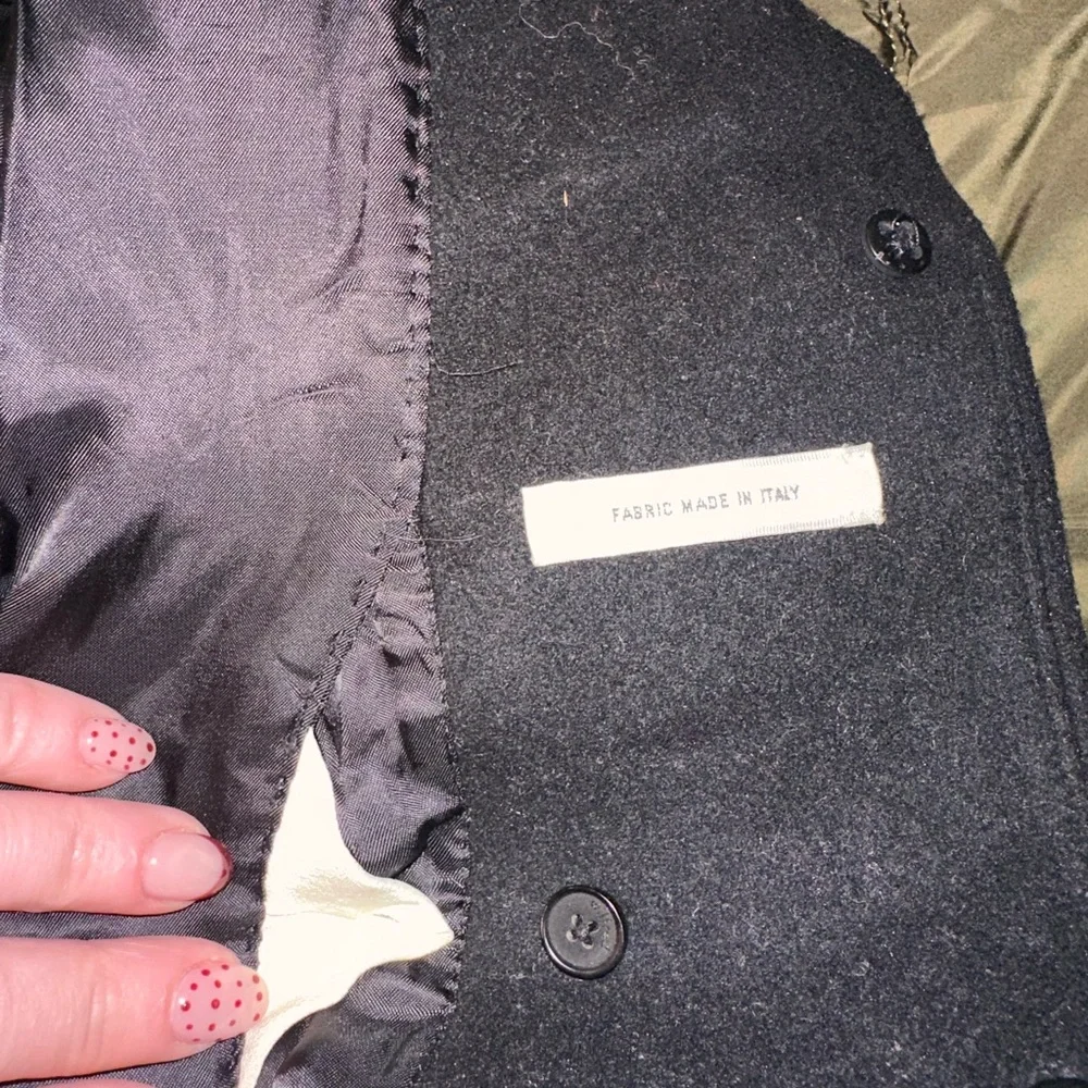 Aritzia Wilfred Wool Cashmere Blend Size‎ XS Women's Black Belted Coat